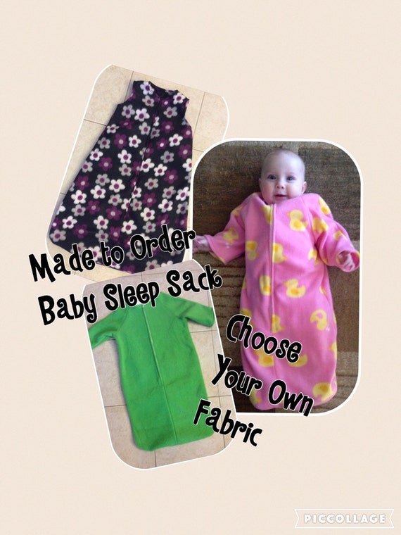 Fleece Baby Sleep Sack FleeceChoose Your PatternBaby
