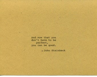 John Steinbeck Quote Made on Typewriter - East of Eden Classic Book Quote Literary Quote Wall Art Quote Decor Scrapbooking Quote