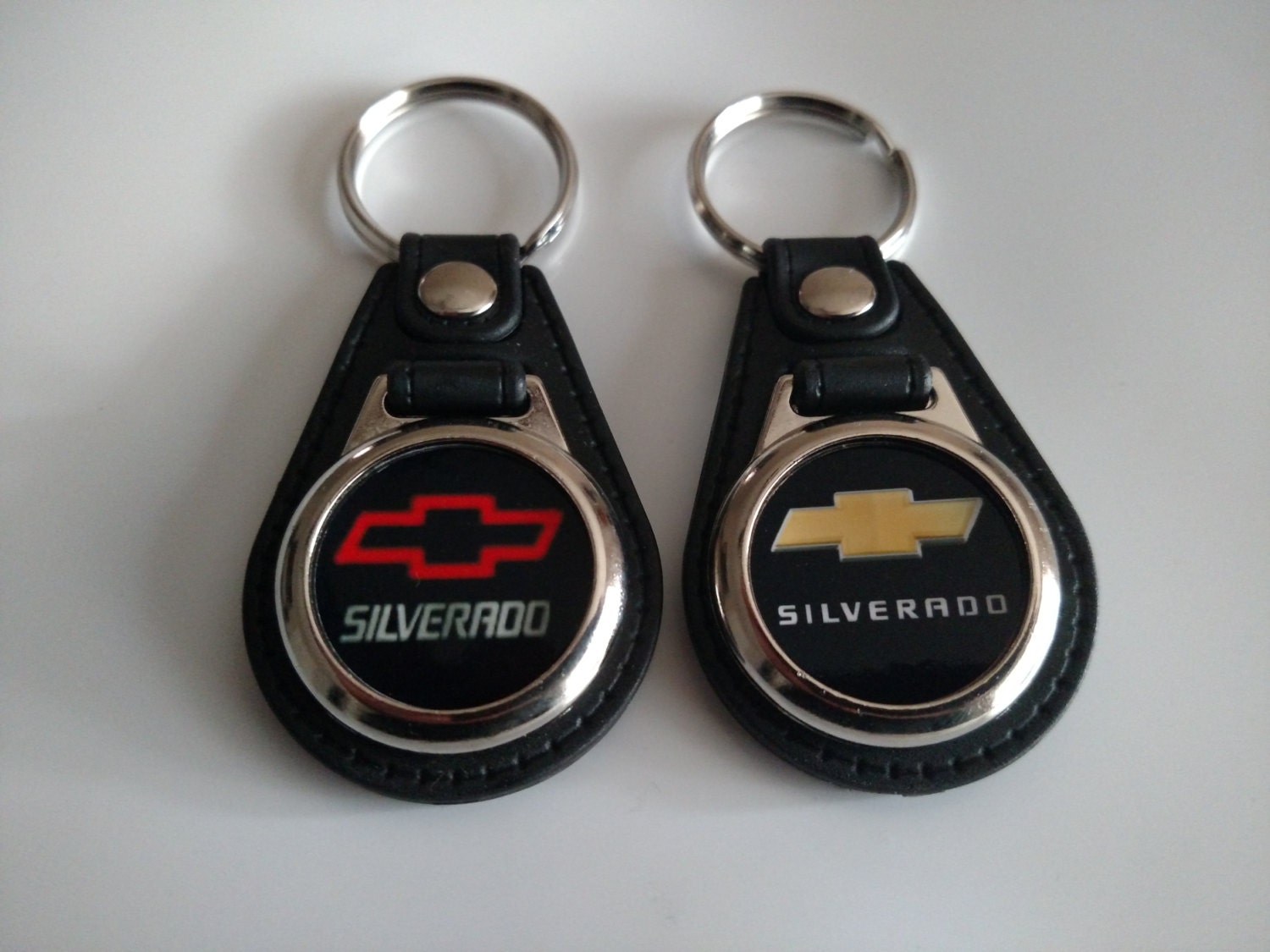 CHEVY SILVERADO KEYCHAIN 2 pack mix logo