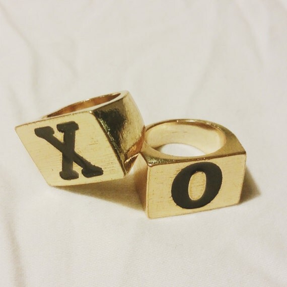 X O Gold Ring