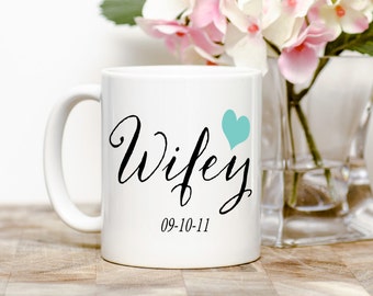 Wifey mug, engagement wedding mug, bride mug, fiance mug, bride gift, feyonce mug, wedding gift, bridal shower, bridal shower gift, weddings