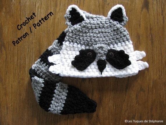 raccoon hat pattern crochet very scarf, hat, tail the used PATTERN to do, easy Crochet raccoon is