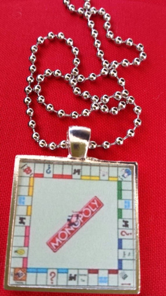 MONOPOLY BOARD GAME Jewelry Necklace Pendant by ShadowRidgeGifts