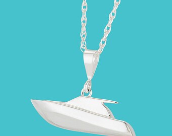 Powerboat Necklace - Sterling Silver