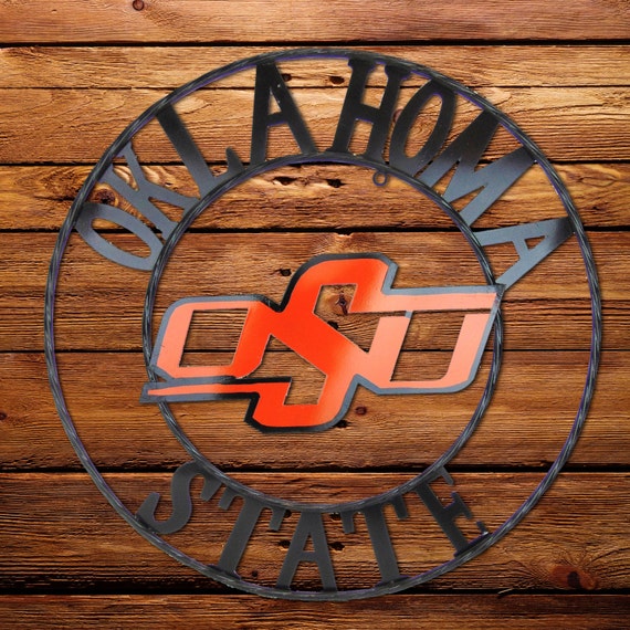 Oklahoma State Cowboys Metal Sign Oklahoma State by CowGirlCentral