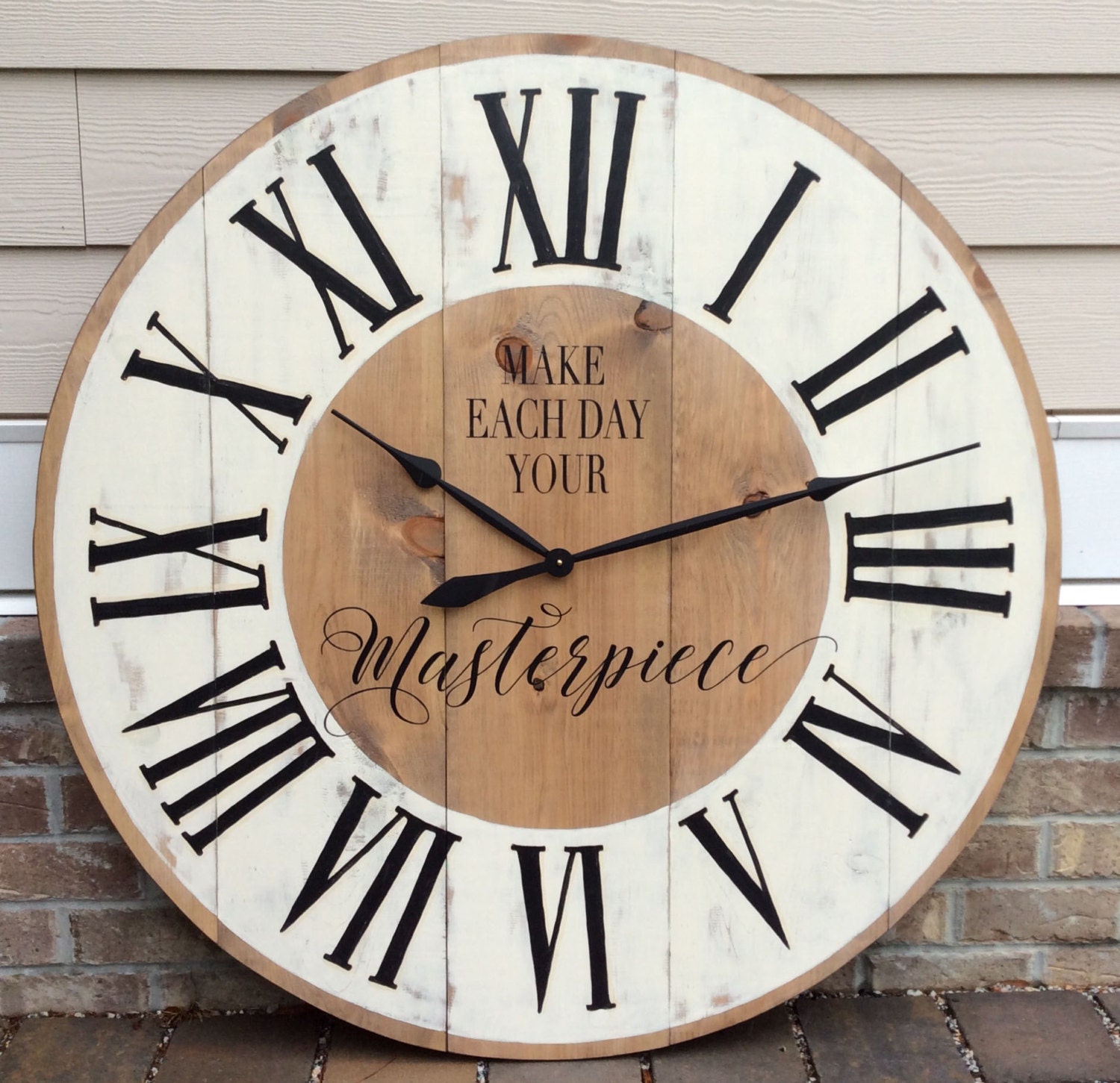 Large Wall Clock Custom Wall Clock Oversized by FunCoolWallClocks