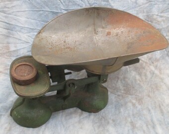 Drugstore Scale Vintage Apothecary Top Balance Scale Weighted Dish Weight a