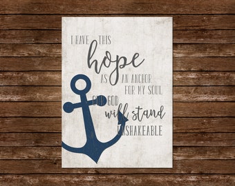 Anchor Wall Art anchor of my soul | etsy Anchor Wall Art anchor of my soul | etsy