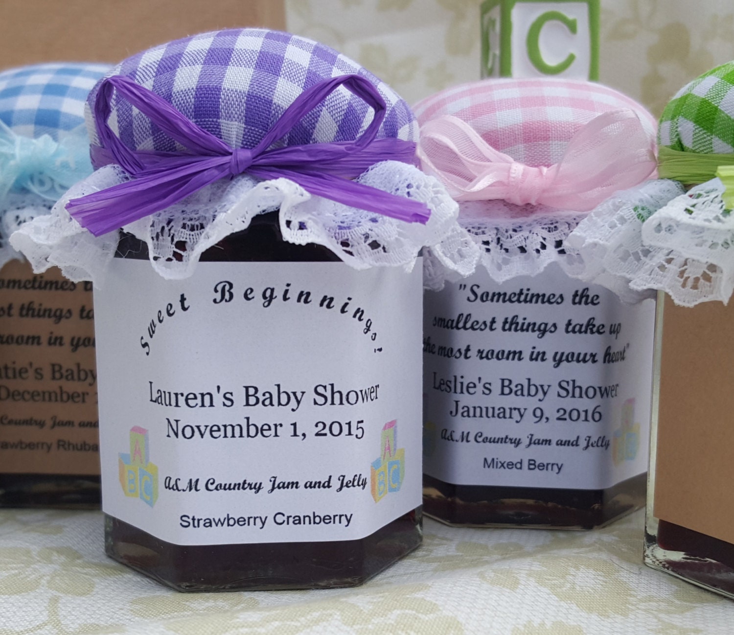 Unique Baby Shower Favors Jam And Jelly 25 2oz Jar