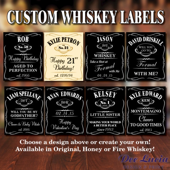 custom whiskey bottle labels for any occasion custom whiskey bottle labels for any occasion