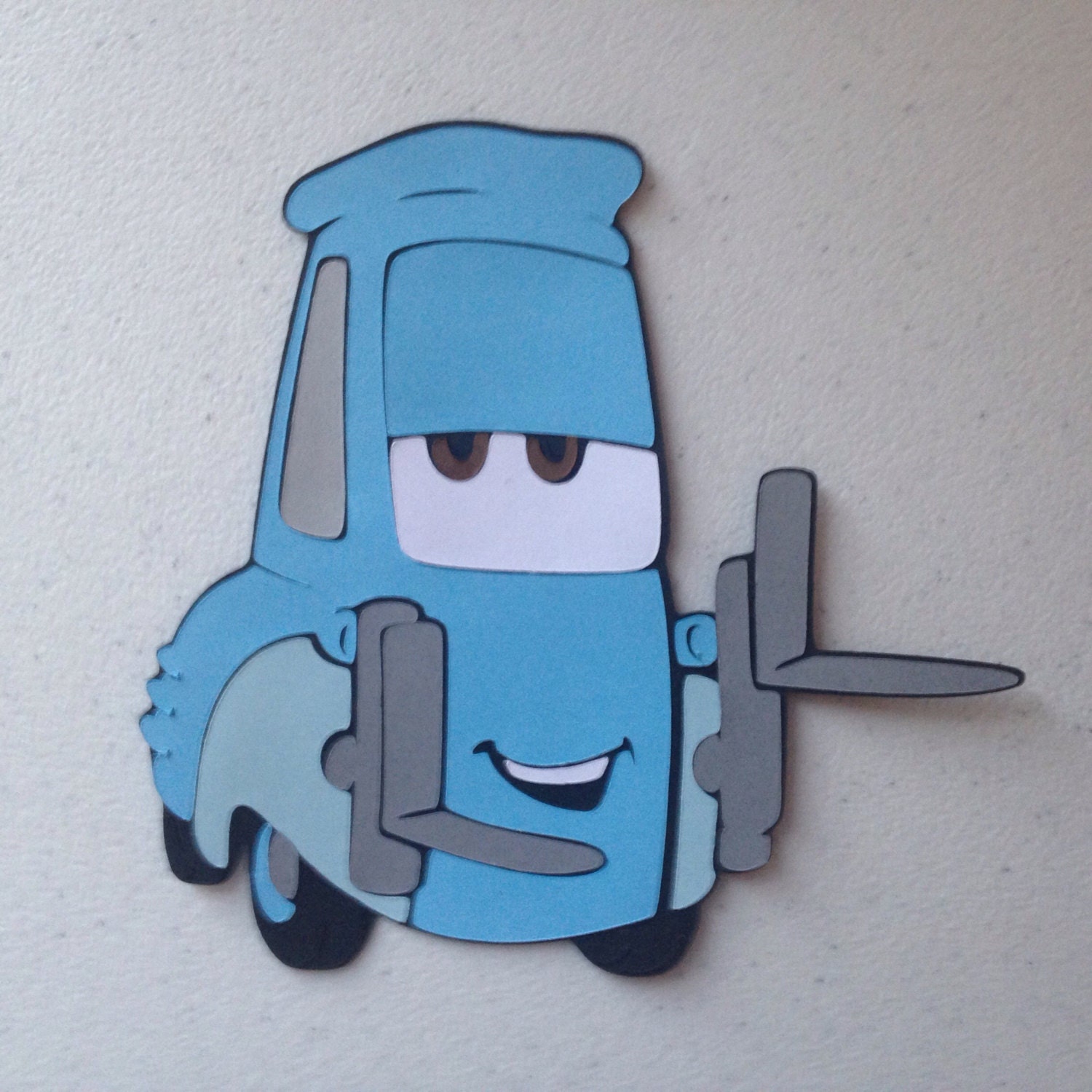 Guido die cut from Cars