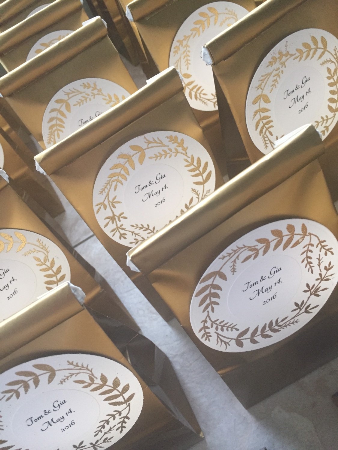  Coffee wedding favors wedding favors gold favors gold wedding 