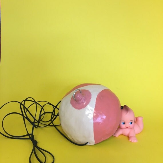 SUNBURNT BOOB PLANTER / hanging boob / hanging planter