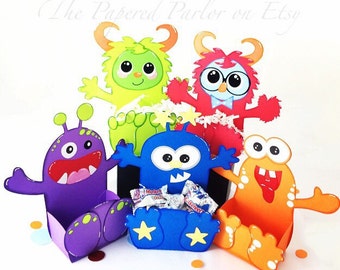 Monster Party/Monster Birthday Party/Monster Party Bags/Monster Goody Bags/Monster Party Boxes/Monster Party Favors