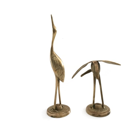 crane bird figurine