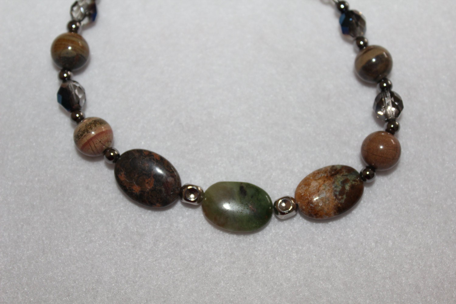 South african semi precious stone bracelet round Jasper by merkkah