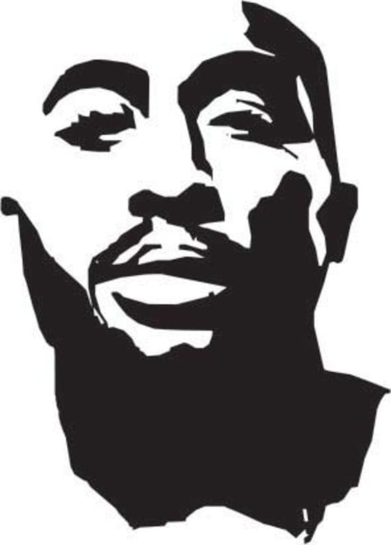 2pac Tupac 2-pac Sticker Decal by ThePopCultureShop on Etsy