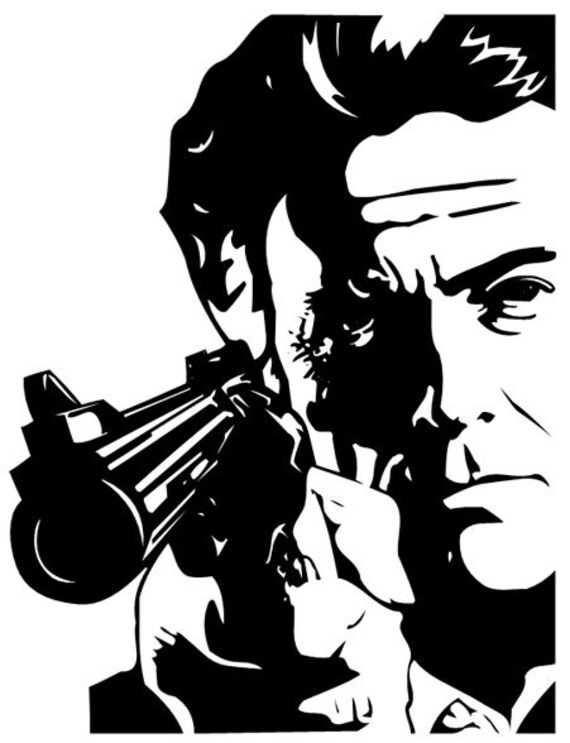 Dirty Harry Sticker Decal by ThePopCultureShop on Etsy