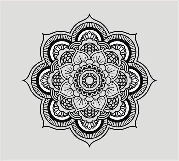 Mandala I - svg - ai - dxf - cdr - eps - jpeg - png -pdf ...