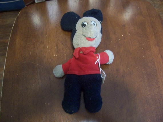 vintage mickey mouse stuffed animal