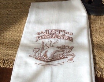 Happy Thanksgiving kitchen towel