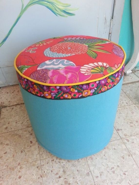 Pouf living room Pouf Foot Rest Nook Seating floral