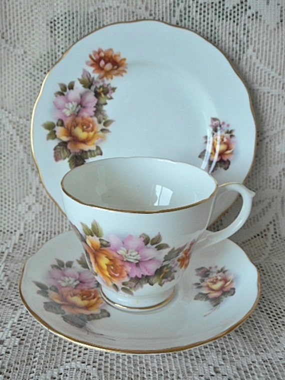 Duchess Bone China Trio England by silvermoonnostalgia on Etsy