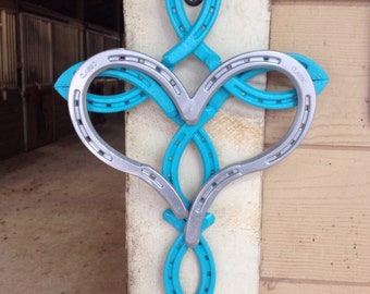 Horse Shoe Cross with Heart