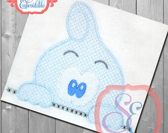 MOTIF Boy GHOST PEEKER Design For Machine Embroidery