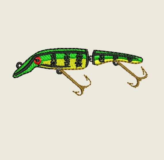 Fishing Lure Embroidery Design by Sx3Embroidery on Etsy