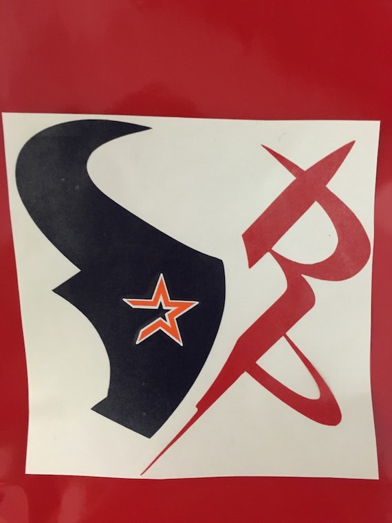Houston Texans decal Houston Astros decal Houston by JOandJdesigns