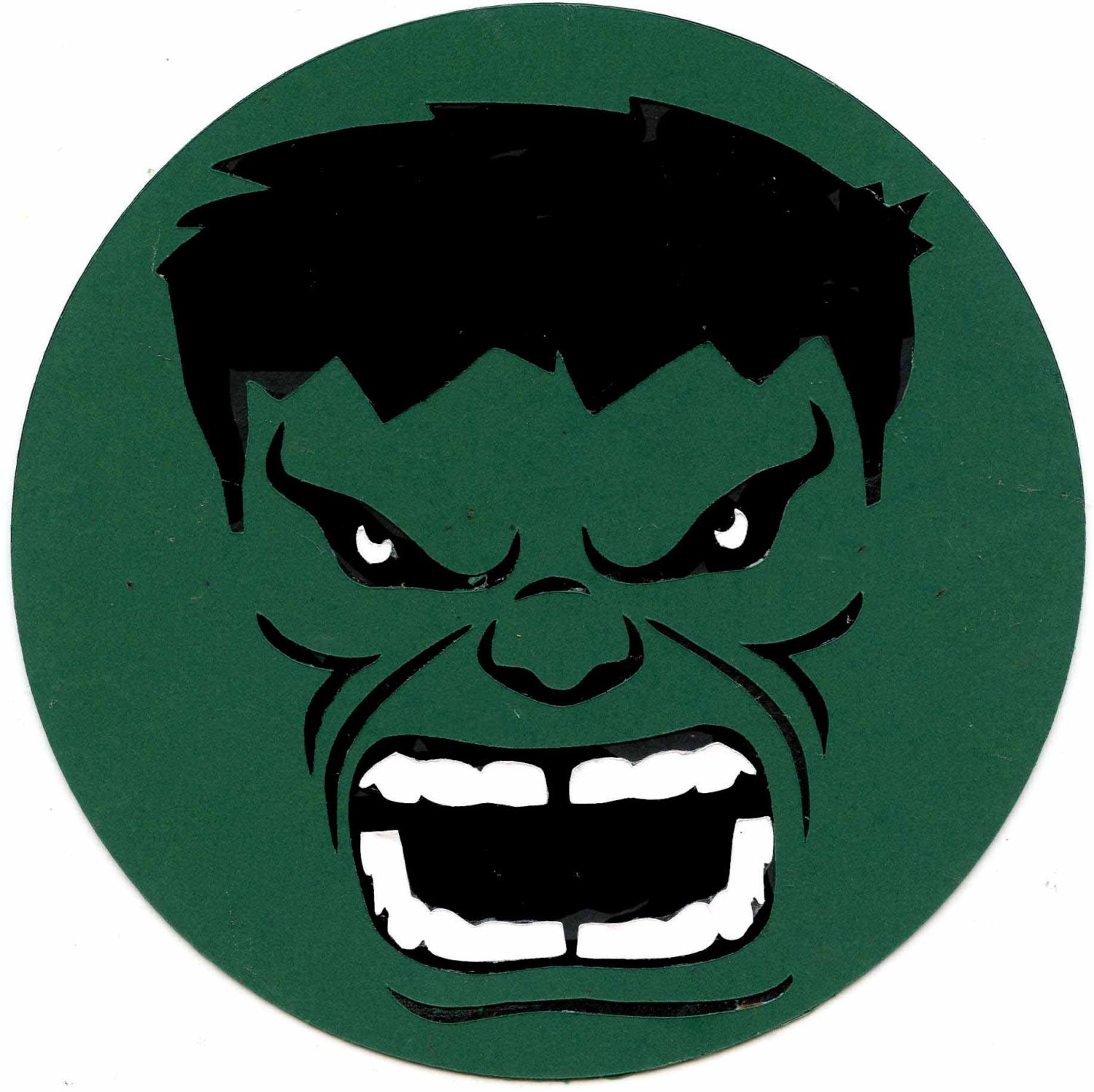 Marvel's The Incredible Hulk Face Logo Scrapbook Die-cut