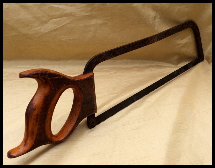 Antique or Vintage Wilson 13" Meat Saw...Bone Saw, Butcher Saw from