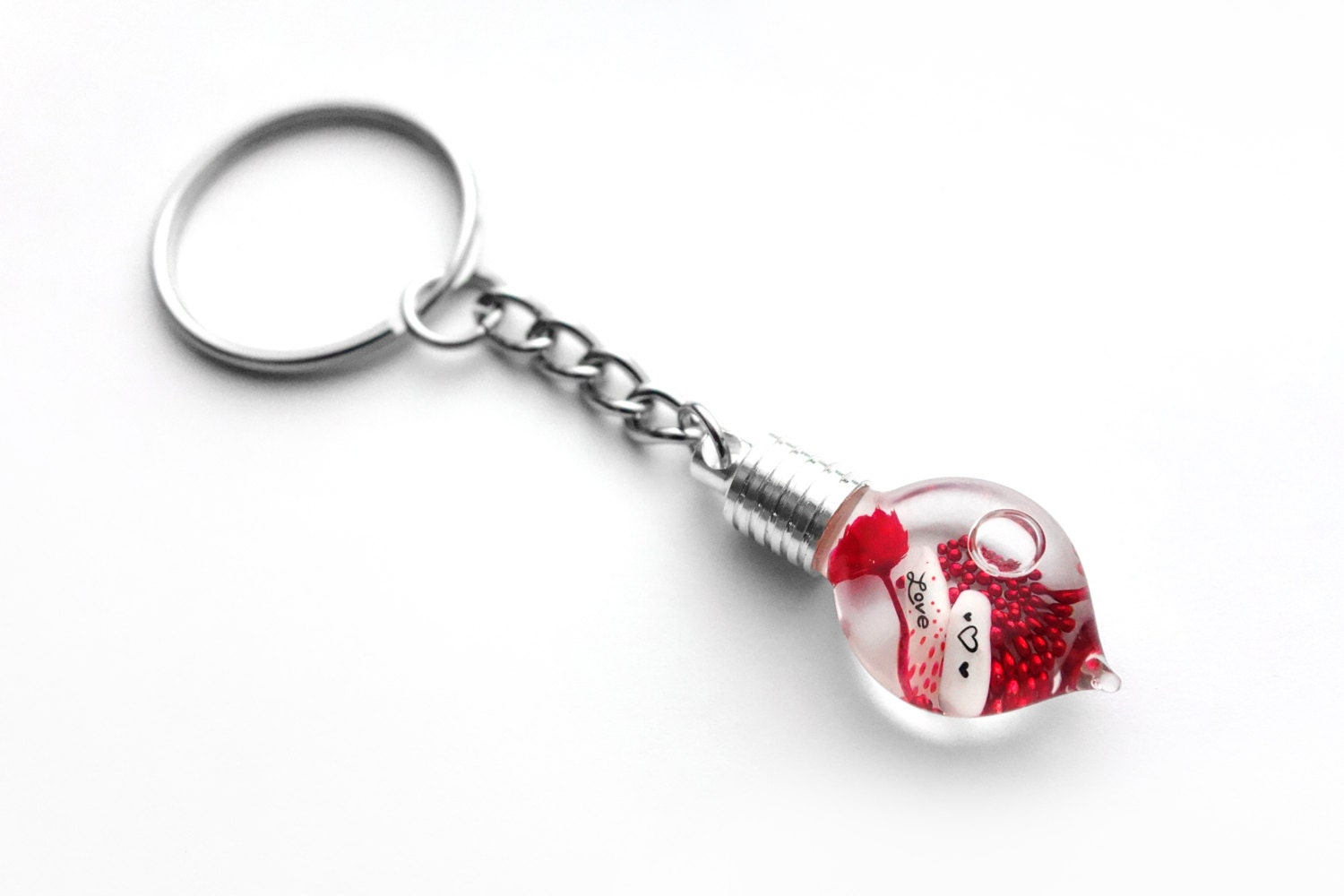 Rice Jewelry Personalized Rice Art Keychain Name on Rice