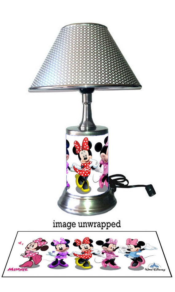 Minnie Mouse Lamp with chrome shade Disney's