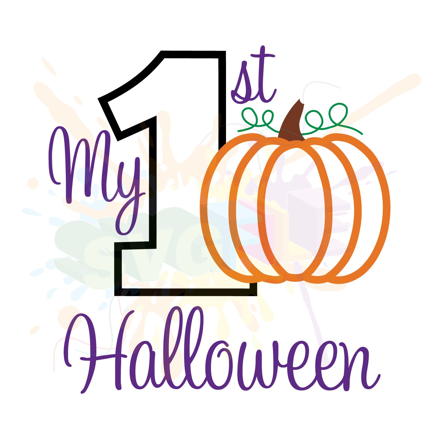 Download My First Halloween SVG Files for Cutting 1st Cricut Designs