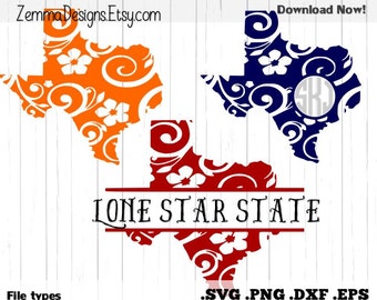 Texas svg - Silhouette files - file types. .DXF .SVG, .PNG Silhouette studio - cutting file - commercial use