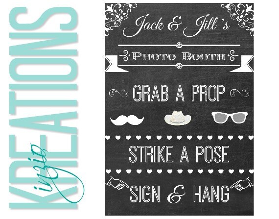 Photobooth instructions Wedding guest book Wedding