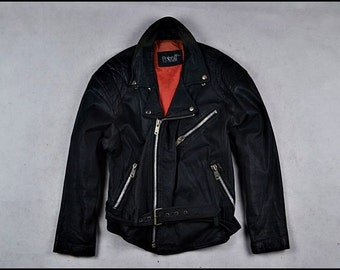 Items similar to Vintage Indian Motorcycle Leather Jacket by Lee Trevor ...