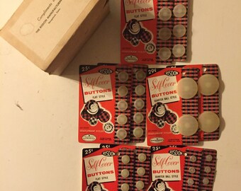 10 Packs of Vintage Redson Self Cover Buttons