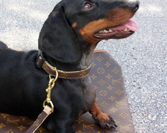 Louis vuitton dog collars | Etsy