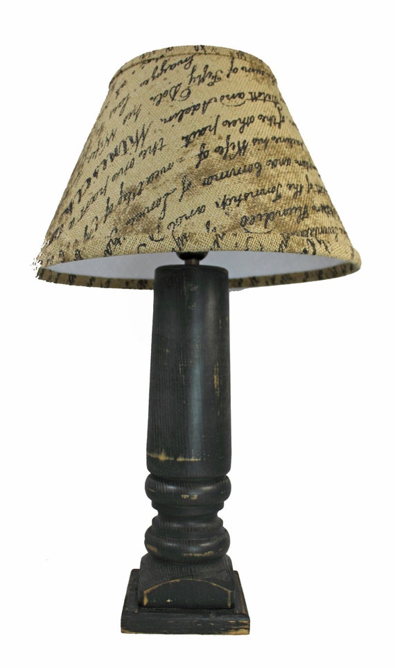 Primitive Wood Table Lamp Rustic Distressed Finish By GNRTRADES   Il 570xN.860870754 9axb 