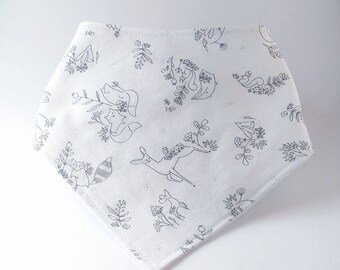Bavoir bandana Woodland frolic bavette / Woodland frolic bandana bib