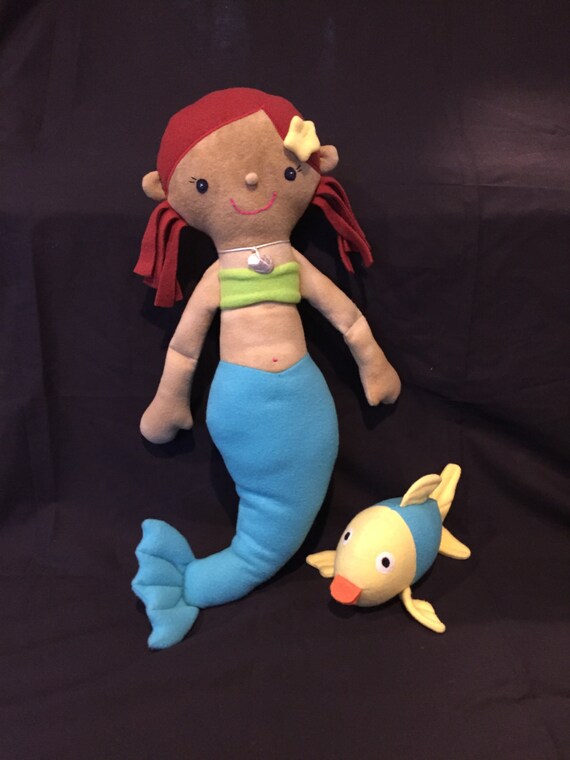 The Little Mermaid Doll with Flounder