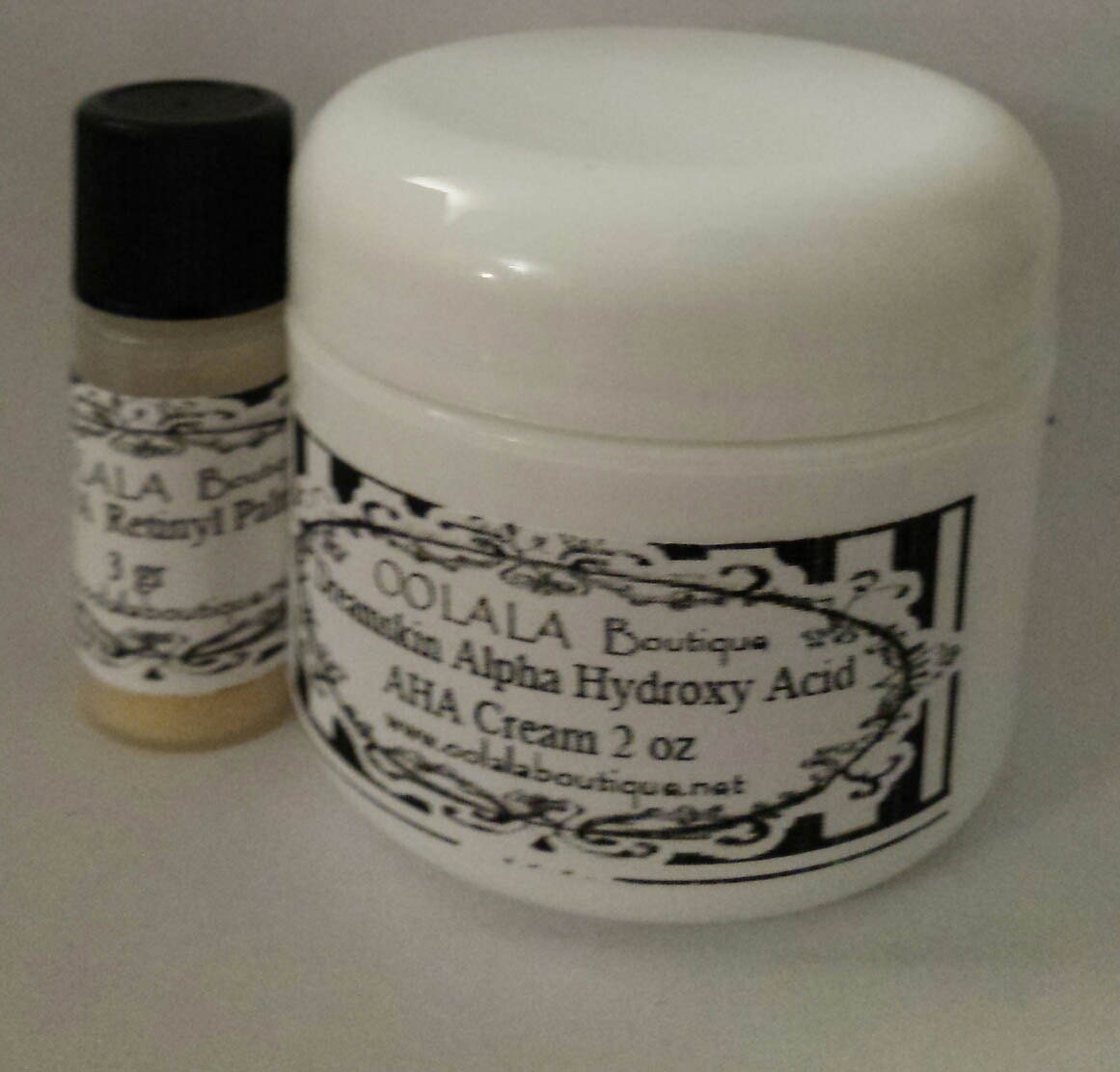 Vitamin A Alpha Hydroxy Acid AHA cream kit glycolic lactic