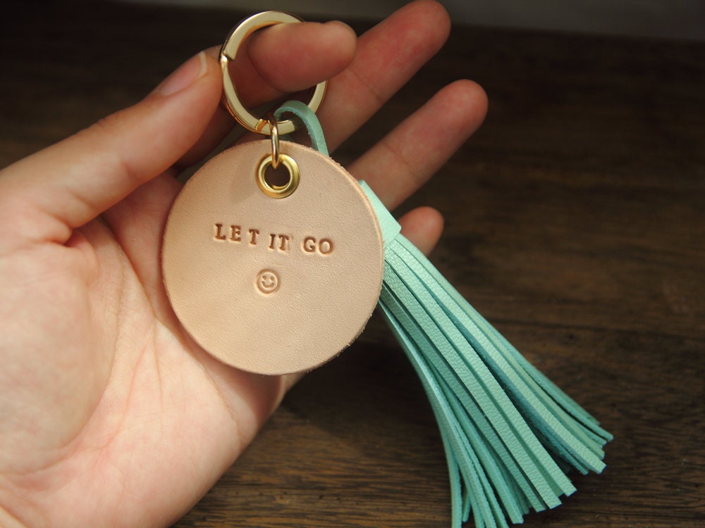 Personalized Leather tag Leather bagcharm Leather by AliceandBo