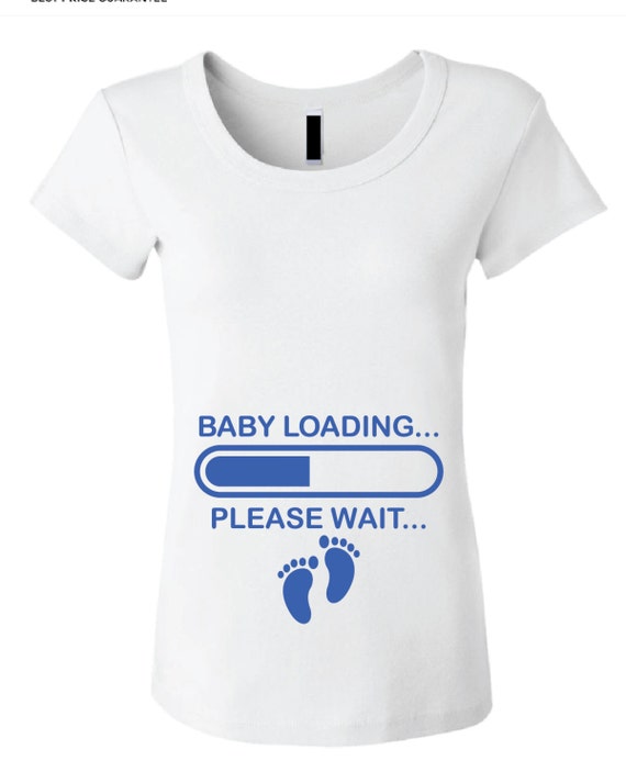 Download Baby Loading Pregnant Tee Shirt Design SVG DXF EPS Vector
