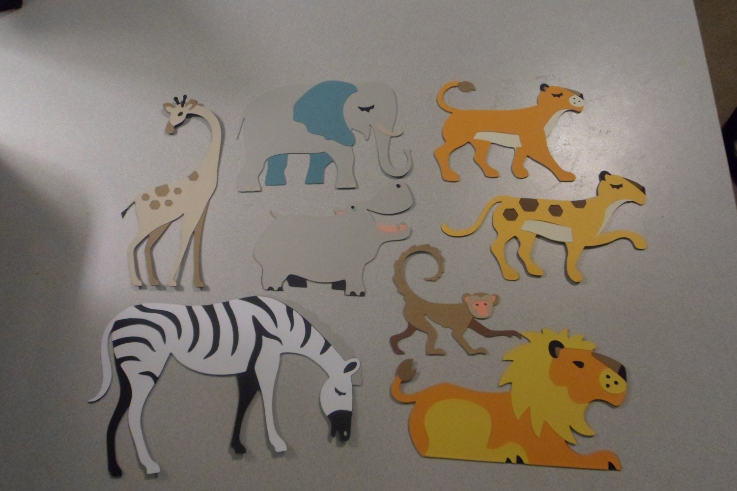 Safari Animal Cricut Die Cut Set