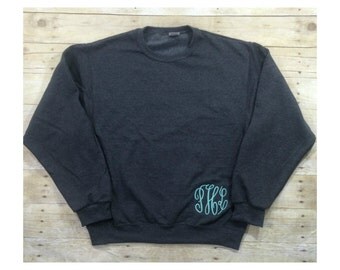 Monogram Pullover Sweatshirt | Hip Monogram Sweatshirt | Monogrammed Sweatshirt