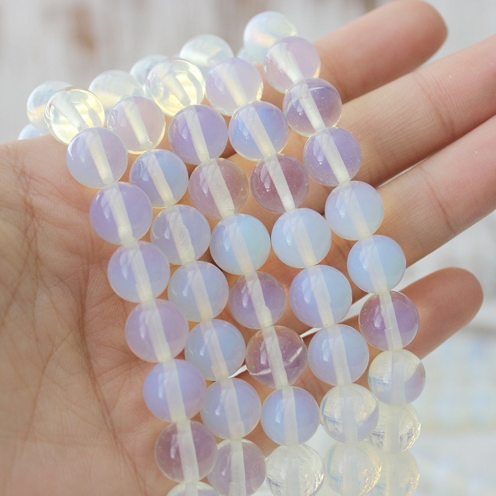 10mm Opalite Beads Round Beads Opalite Beads Clear Beads